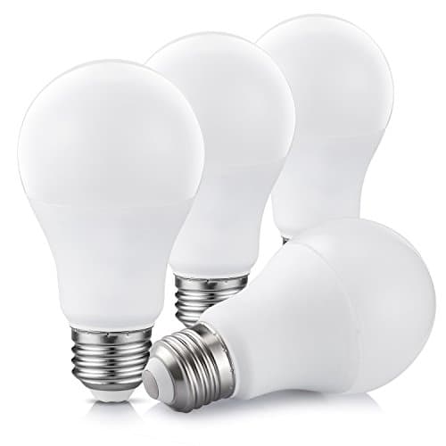 CPLA Lighting A19 LED Light Bulbs 60 watt Equivalent (6w), Warm White 2700k, E26 Medium Screw Base, 500lm, CRI80+, General Purpose Non-dimmable 240 degree beem angle Light Bulbs, Pack of 4
