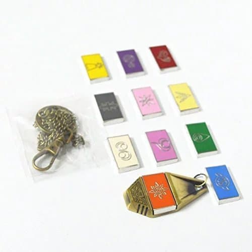 Digimon COSPLAY props evolution badge necklace 12 Set Adventure Tag & Crest Emblem