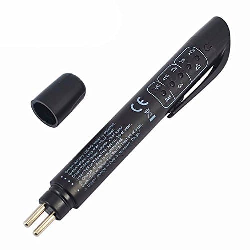 Brake Fluid Tester Pen for DOT3 DOT4 DOT5 with5 LED Indicator Vehicle Car Diagnostic Testing Tool Auto Brakes Calibrated Tester (2 Count)