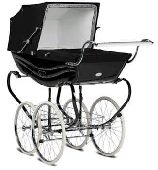 Silver Cross Balmoral Pram - Black by Silver Cross