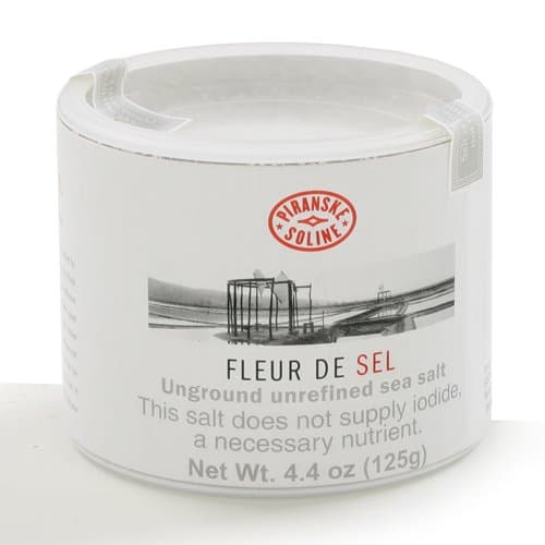 Piranske Soline Fleur de Sel in Drum (125 gram)