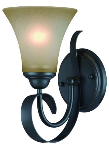 Hardware House 10-1707 Palermo Single Light Bath or Wall Light, Classic Bronze