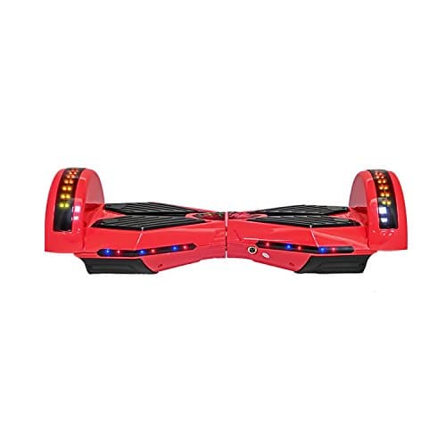 ABS shell of 8 inch size hoverboard red color with running light
