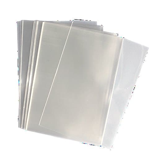 KeepFresh 11"x14" Flat Crystal Clear Cello Style Polypropylene Bags 1.2mil - 100 Count