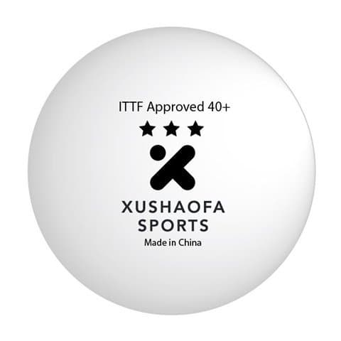 Xushaofa Seamless 3-Star Premium Poly Table Tennis Balls (Quantity 72)