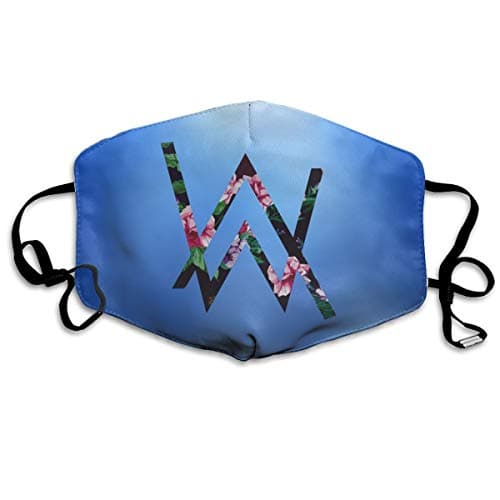 AOOIUU Alan Walker Logo Face Mask, Reuseable Polyester Face Mouth Mask Respirator for Cycling Anti-Dust for Unisex Men Women Girls