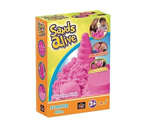 Sands Alive Modeling Sand Ultra Soft 450 g Pack Non Toxic Easy to Model New 3+ (Passion Pink)