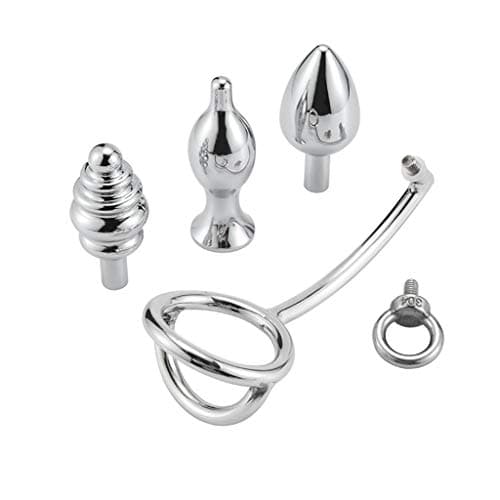COSEme 1SET Portable Stainless Steel Solid Metal Hook Dual-use Plugg