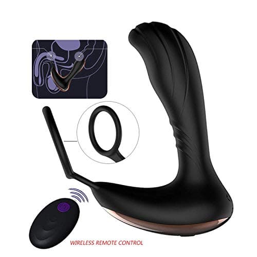 QBNHT Tshirt Phone Vi*Brar*tor Wireless Remote Control Vi*Brar*tor for Men USB Rechargeable Anál Stimulation six Toys Silicone Būtt Plug with Ring,six Ví-bratórs Women Big Vībra'tions Isolator Design
