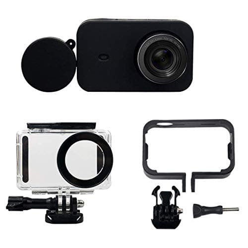 Morning May 6 in 1 Accessory Kit for Camera Waterproof Case + Side Protective Frame + Silicone Case + Protective Case for Xiaomi Mi Jia Mini 4K Cam