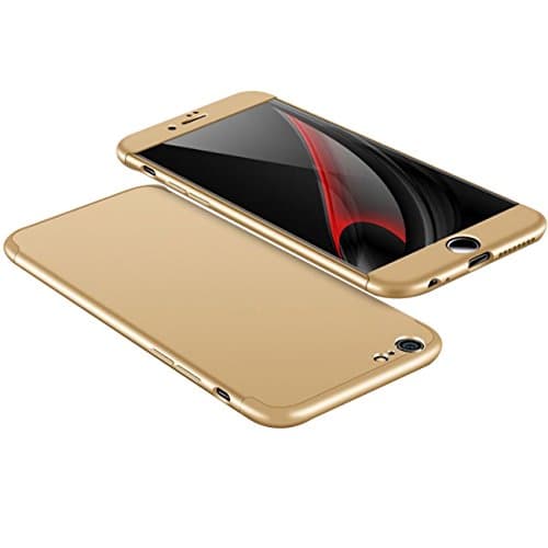 Xeber iPhone 5 SE Hybird Hard Case 3 In 1 Ultra Light Premium For Apple iPhone 5S (iPhone 5 5S SE, Gold)