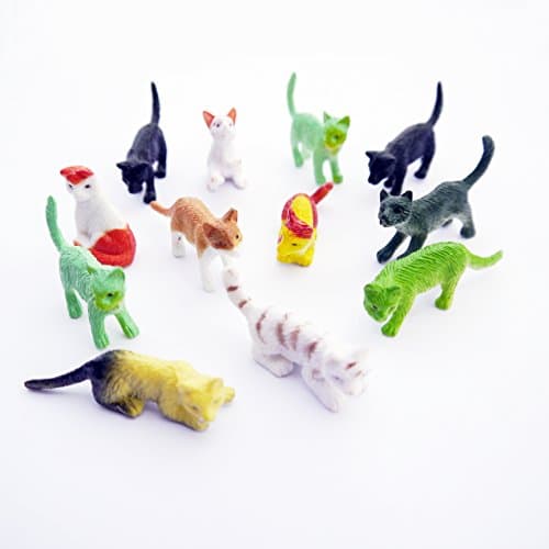 Cat Pet Animals Toy Figures (12 Count)