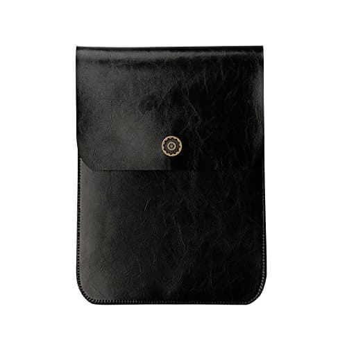 Microfiber Leather Envelope Synthetic Leather Carrying Sleeve, Unique Envelope Pouch / Bag Design Amazon Kindle Cases and Covers black