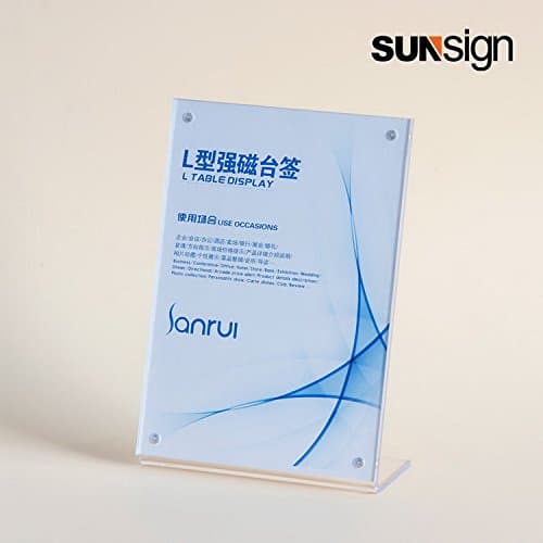 L type magnetic vertical A5 table display 148210 acrylic holder for office acrylic file stand
