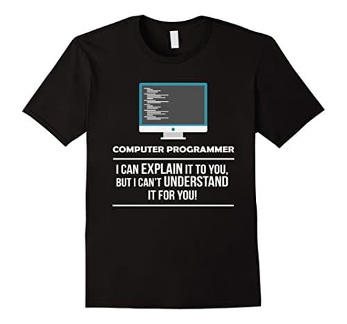 Mens Computer Programmer I can Explain it Occupation T-shirt 2XL Black