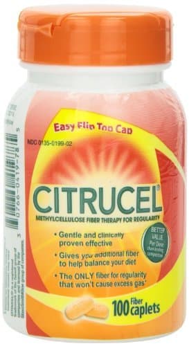 Citrucel Methylcellulose Fiber Therapy Caplets - 100 Each, 3 Pack by Glaxo Smith Klein