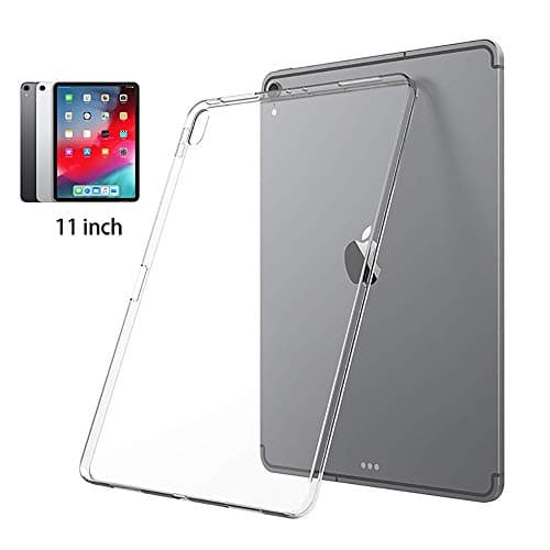 QULLOO ipad Pro 11 2018 Case Cover, Soft TPU Protective Case Crystal Clear Silicone Transparent Cover for ipad Pro 11 inch 2018 (Transparent)