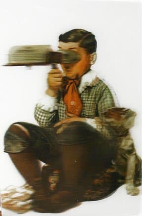 Norman Rockwell The Sphinx - 3D Lenticular Postcard