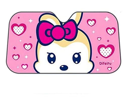 Cartoon Cat rabbit Windshield Sun Shade Visors