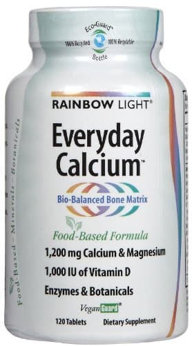 Rainbow Light Rainbow Light Everyday Calcium with Enzyme Tablet - 120 per pack -- 3 packs per case.