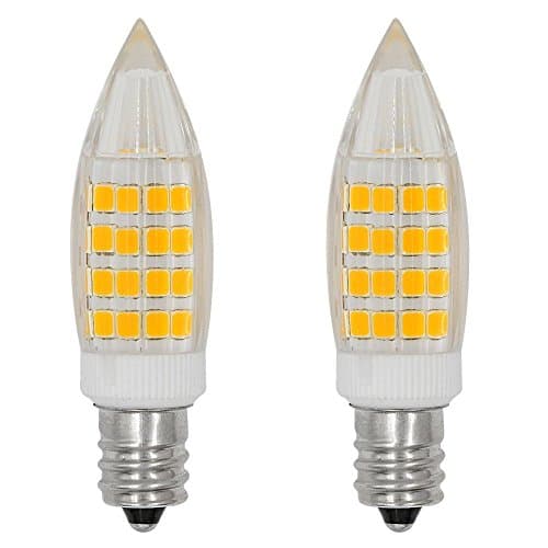 ACCKA 2-Pack E12 LED Light Bulb 5Watt 110V Omnidirectional Candelabra Bulb E12 Base Warm White 3000k