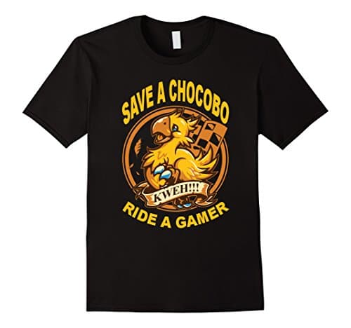 Men's Save a chocobo, ride a gamer Medium Black