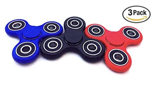 3-Sided Fingertip Gyro Fidget Spinners - ADHD Fidget Spinner 3-Piece Bundle