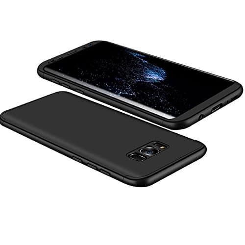Galaxy S8 S8 plus Case, 3 in 1 Ultra Slim Hybrid PC Hard Cover 360 Degree Full Protection for Samsung Galaxy S8 S8+ (Samsung Galaxy S8, Black)