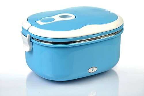 yxhflo Electric lunch boxesUsbCar keep-warm electronic lunch boxes home plug-in charge of stainless steel heating bento boxes,Skyblue
