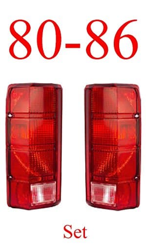 80 86 Truck &amp; Bronco Tail Light Set