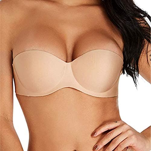 Padded Bra Underwire Push Up Bra Transparent Strapless Back Bra Party Casual Wear Seamless Bra