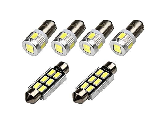 6 x LED Interior Lights Package fits for AUDI S3 8L A3 8P 8PA A4 B6 B7 A6 C6 4F C5 Q7 A8
