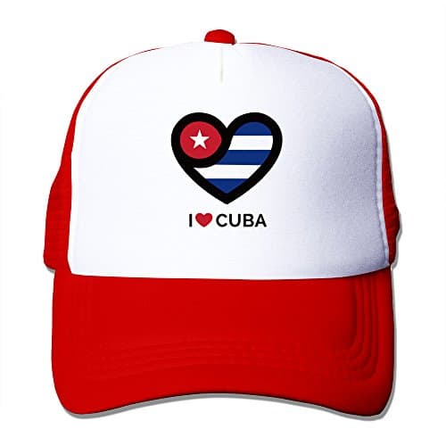 WZN I Love Cuba Hat With Red