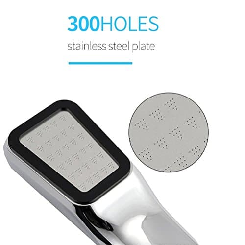 Shower Head Quality Bathroom Rainfall 300 Hole Water Saving Flow With Chrome ABS Rain Shower Head High Pressure Boost