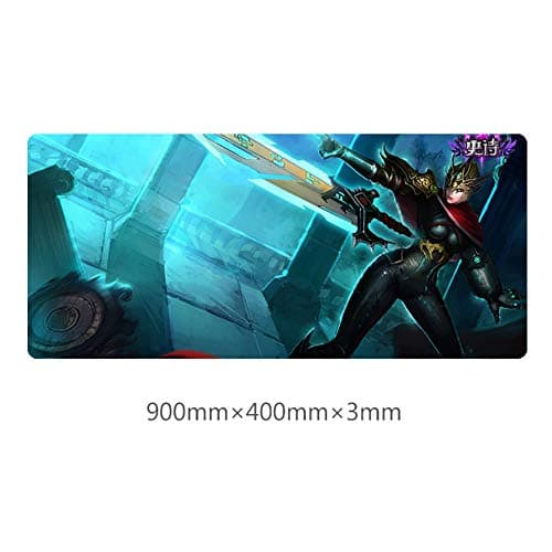 BEP Oversized Office Gaming Mouse Pad (400 X 900 X 3mm) LOL Riven Mouse Pad