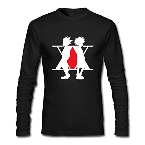 Hunter X Hunter Logo Tee XXL Black For Men Long Sleeve