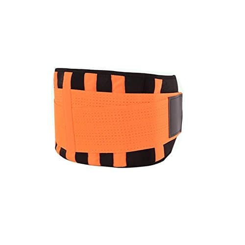 Asommet Lower Back Support Brace Belt- Helps Relieve Lower Back Pain, Sciatica, Scoliosis, Herniated Disc or Degenerative Disc Disease Orange