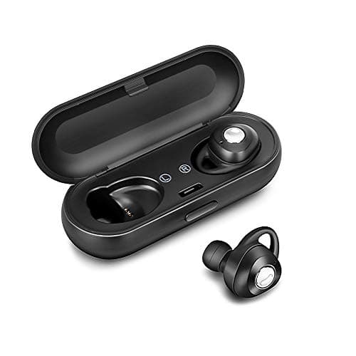 True Wireless Earbuds,Bluetooth 5.0 TWS Headphones Support 30H Playtime,Built in Mic,3D Stereo Hi-Fi Sound,CVC 6.0 Noise Cancelling,IPX5 Waterproof Sports Earphones with Charging Case