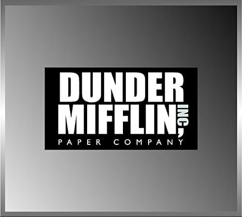 Crawford Graphix 2 Pack 2.5" Dunder Mifflin Paper Decal Bumper Sticker Car the Office Tv Show