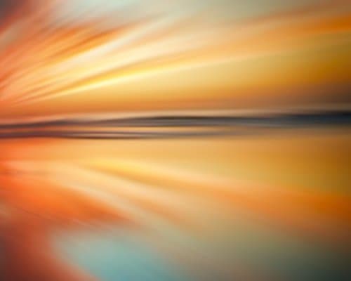 Ocean Beach Sunset Abstract Wall Art Decor Modern Abstract Extra Large Wall Decor Coastal Wall Decor Living Room Art Office Art