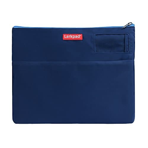 Nylon Multifunction File Envelope Organizer For School and Office, 13" x 10" Double Lining File Folders, A4 Size, Duke Blue by Larkpad