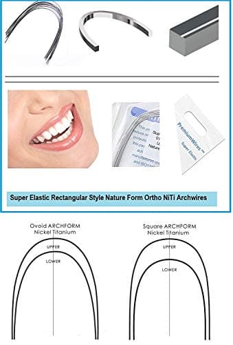Super Elastic niti Ortho Arch Wires Rectangular Nature Form 20Pcs (019x025 Lower)