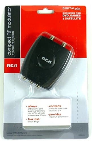 Esaska(TM) CRF907R RCA Compact RF Video Modulator for DVD to Old TV