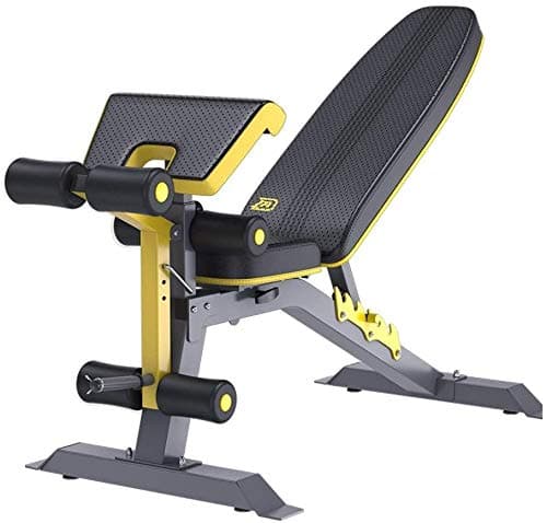 RPOLY FOTEE Supine Board Adjustable, Foldable Weight Bench Dumbbell Bench Multi-Workout Bench Bench Press Household Fitness Equipment,Black_147x57x118cm
