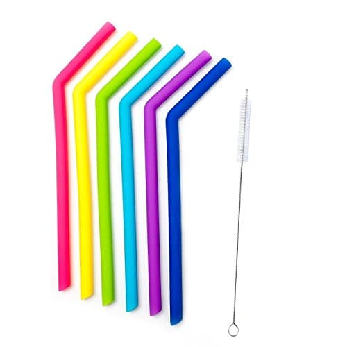 Tovantoe Silicone Straws Flexible and Durable Drinking, Multicolor