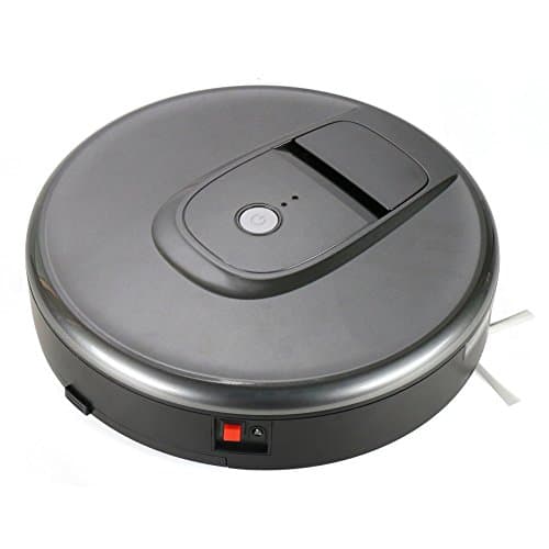 Automatic Robot Vacuum Cleaner - Smart Robotic Vaccum Cleaner Floor Sweeper High Suction with Drop-Sensing,Intelligent Light Sensing Technology &amp; Anti-collision Sensor for Hard Floor and Thin Carpet