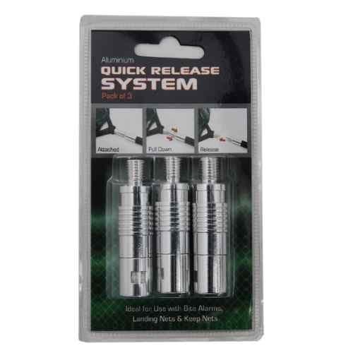 QUICK RELEASE SYSTEM FOR ALL CARP COARSE TROUT FISHING NETS BANKSTICKS LANDING NETS BITE ALARMS by TOUCHSTONE FISHING TACKLE