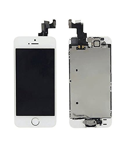 Ongo US LCD Touch Screen Digitizer Frame Assembly Full Set LCD Touch Screen Replacement for iPhone 5S (White)