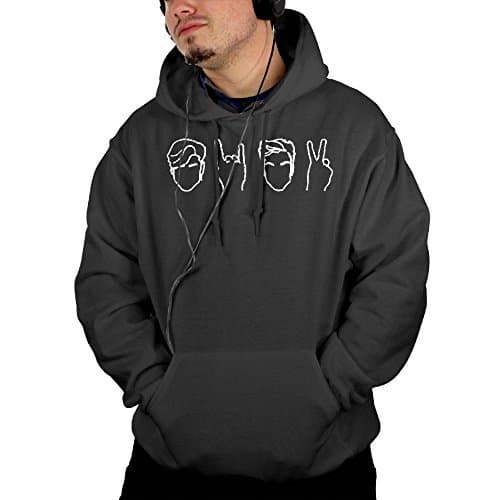 ZdaR RH Pullover Dolan&Twins Man's Trendy Sweatshirt Pocket Hoodie M Black