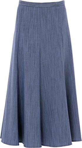 Women's Maxi Long 37 inches Length Plain Half Elasticated Skirt Size 12 to 28